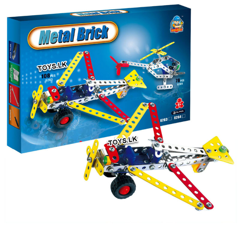 Airplane Metal Models Block Kits Construction Set Educational Toy