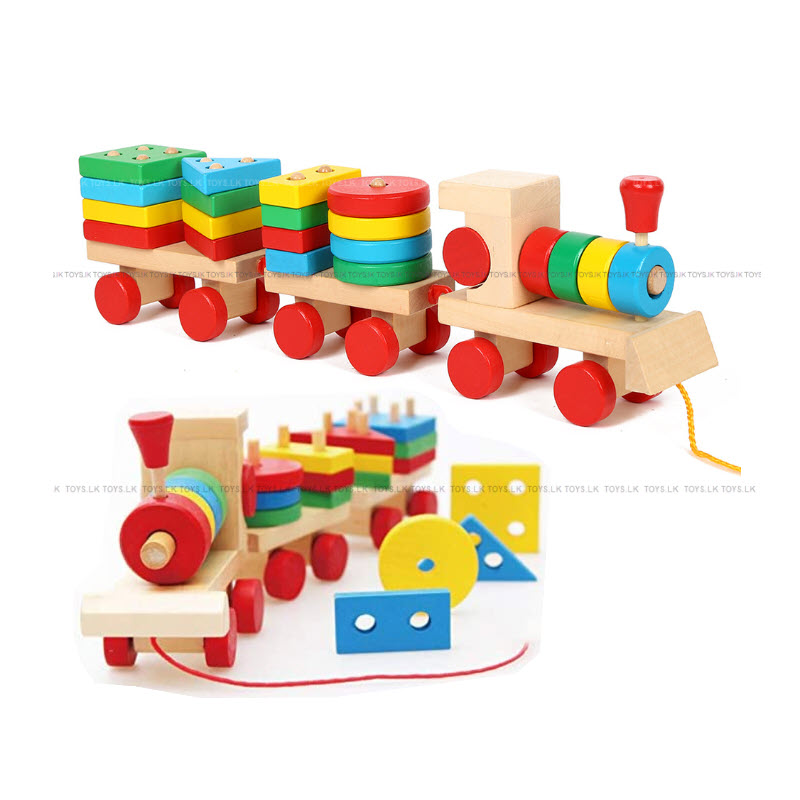 Wooden Train Educatinal Toy