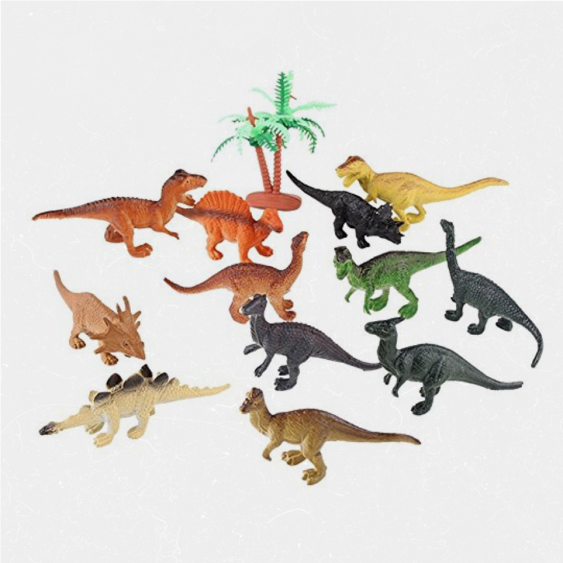  Animals Set - Plastic Toys Dinosaurs