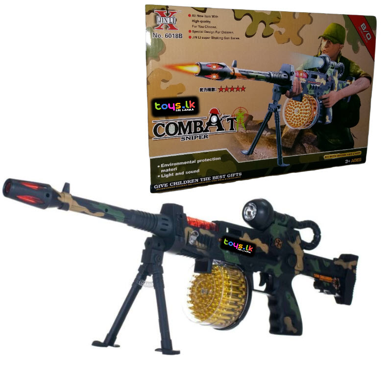 Battery Operated Musical Sniper Army Gun