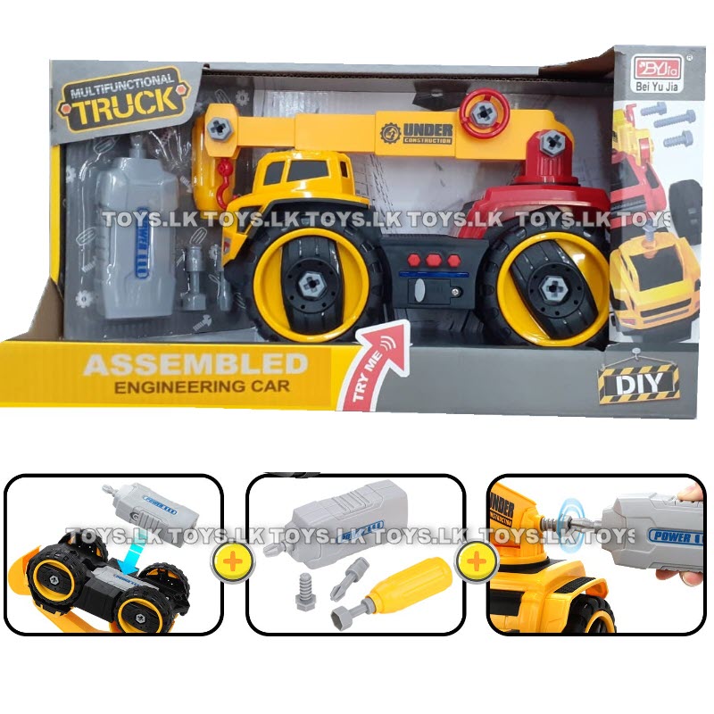 DIY Assemble Engineering Electric Truck with tools