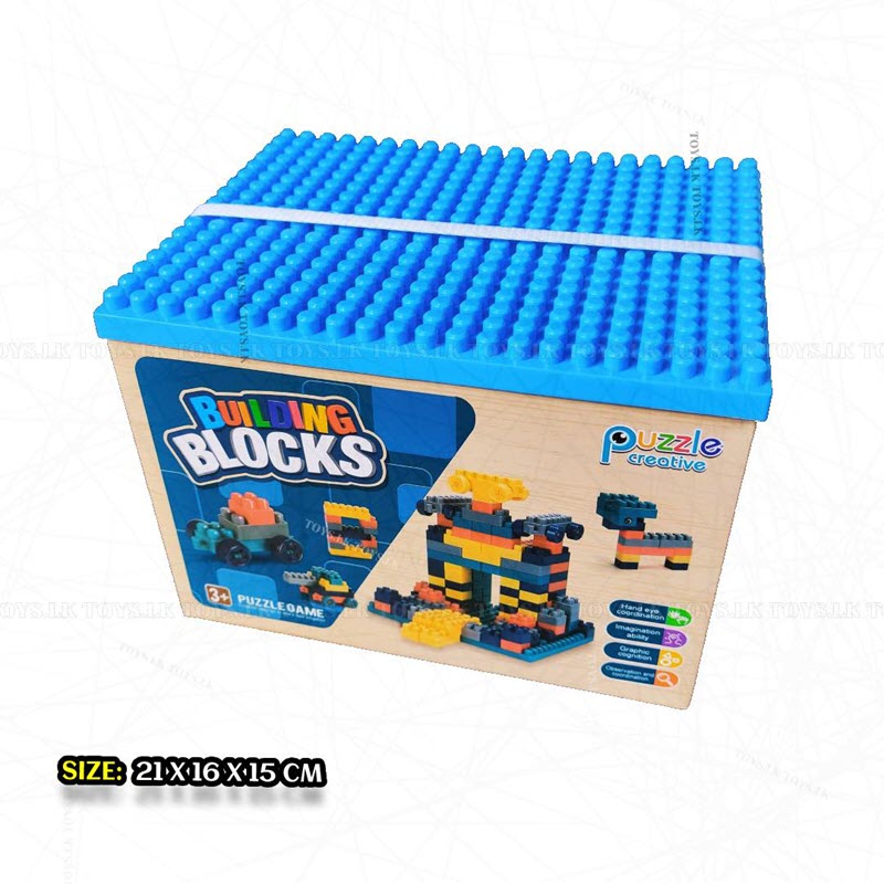 Educational creative building block puzzle game