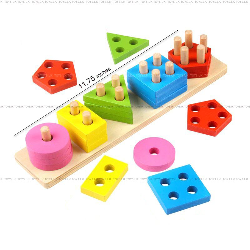 Wooden Geometric Sorter Educational Toy