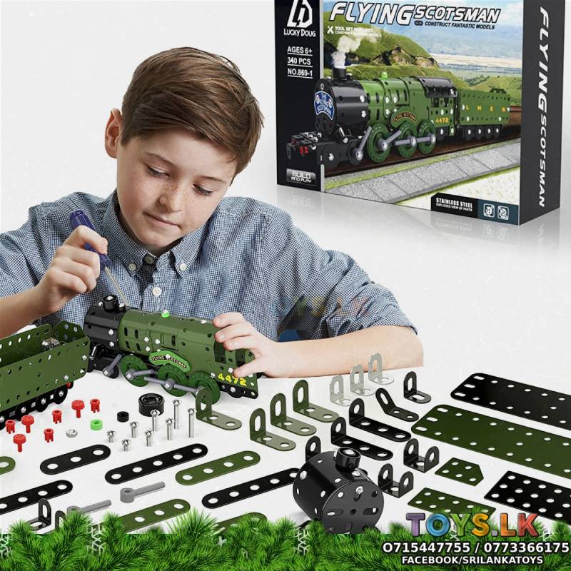 Building Model Puzzle – Flying Scotsman Train Lego type – 340 Pcs