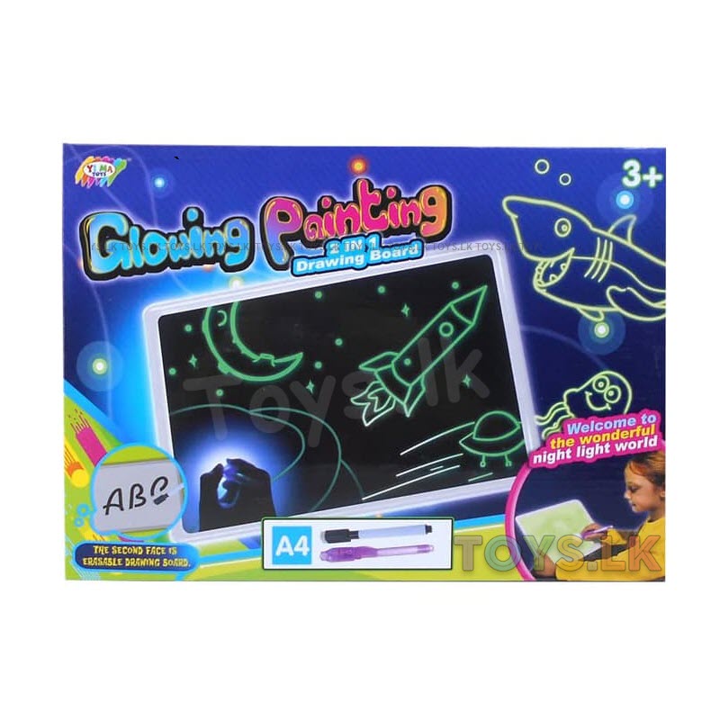 2 In 1 Glowing Painting Board Writing Tablet