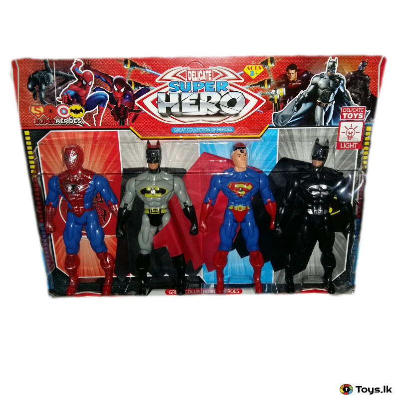 batman and spiderman action figures