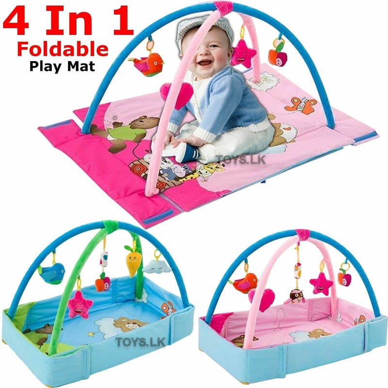 Comfort safety play gym with rattles
