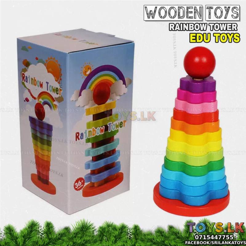 Rainbow tower wooden New Design