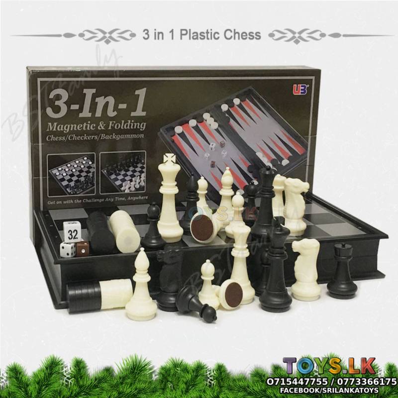 Magnetic Folding Chess Board 3 in 1 Chess 