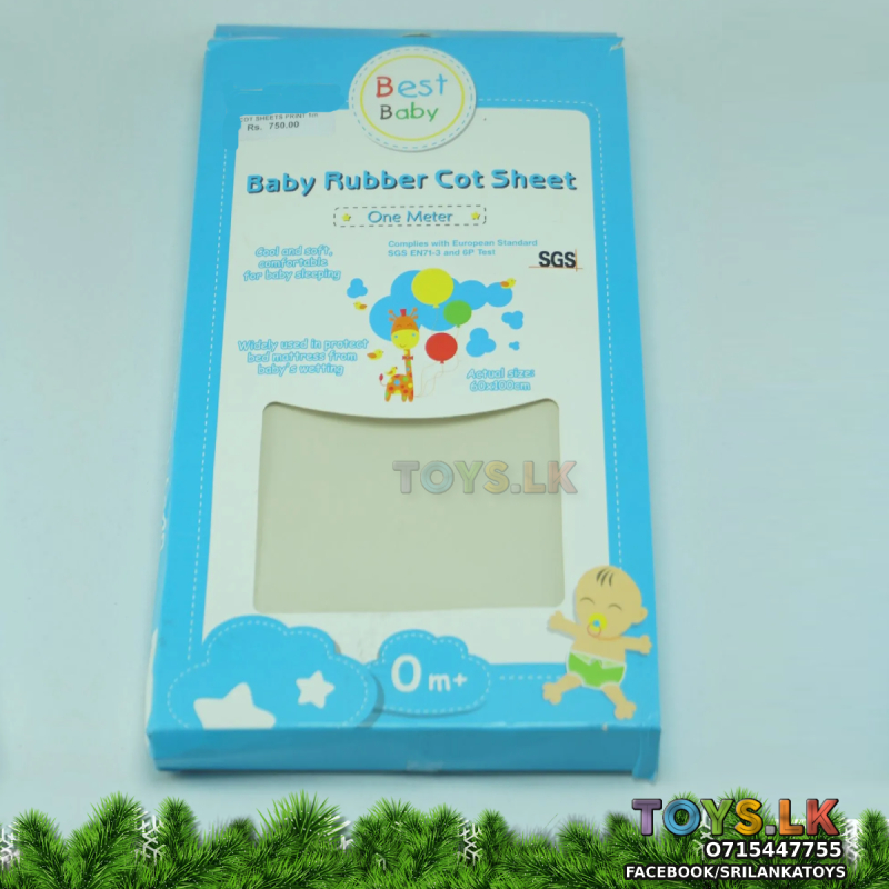 Best Baby Rubber Cot Sheet 1M
