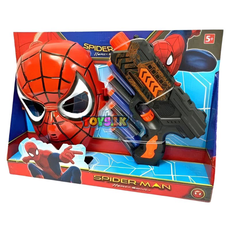 spiderman gun with mask