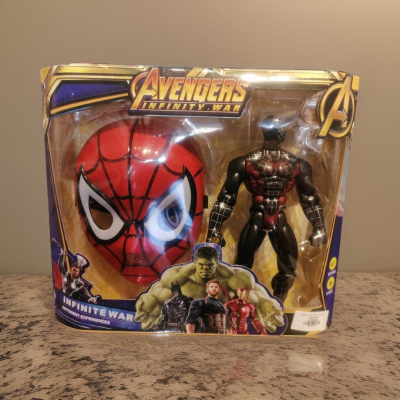 spider man toy with mask