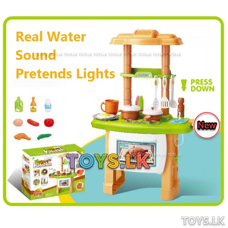 Kitchen Play Set Girls toy with Water light sound