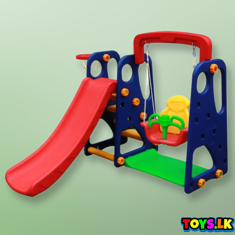 Outdoor Slide And Swing Play Set For Kids