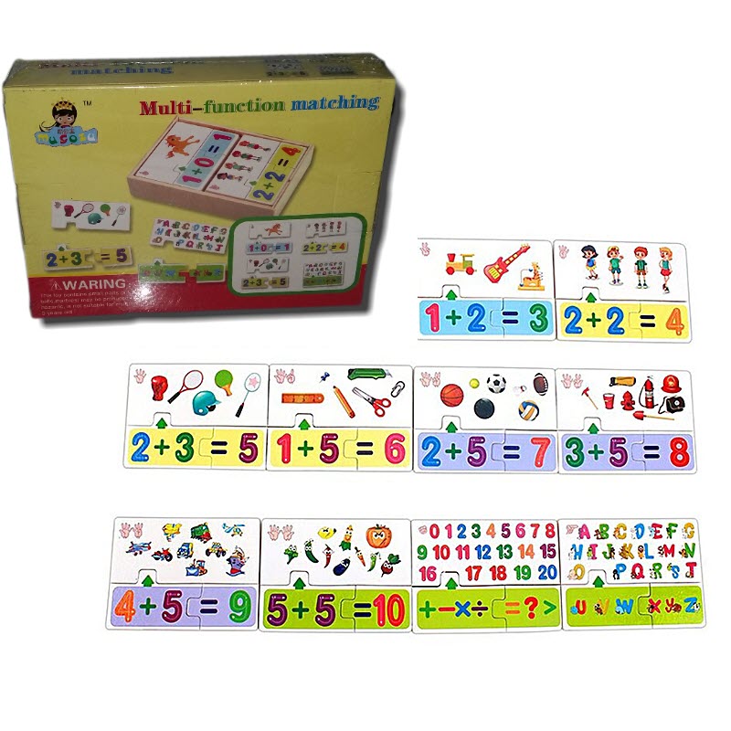 Matching and Learn Multifunction Educational Puzzle Toy