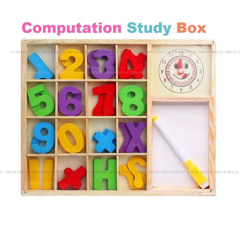 Computatoin Study Box Wooden Educational