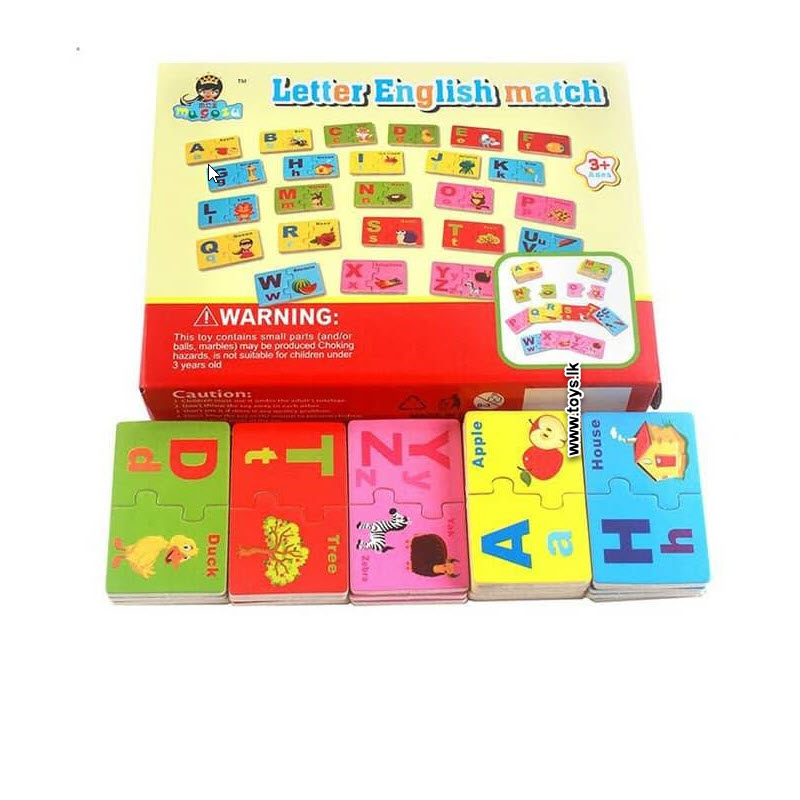 English Letter Match Cards - Educational Toy