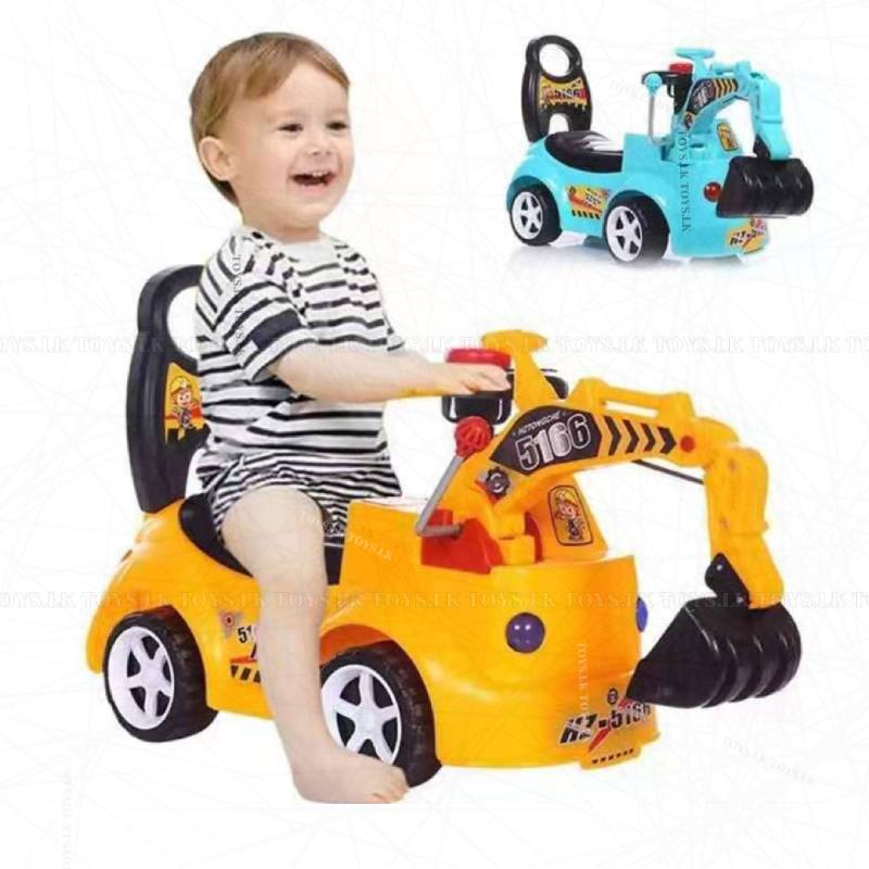 Ride on backhoe toy car