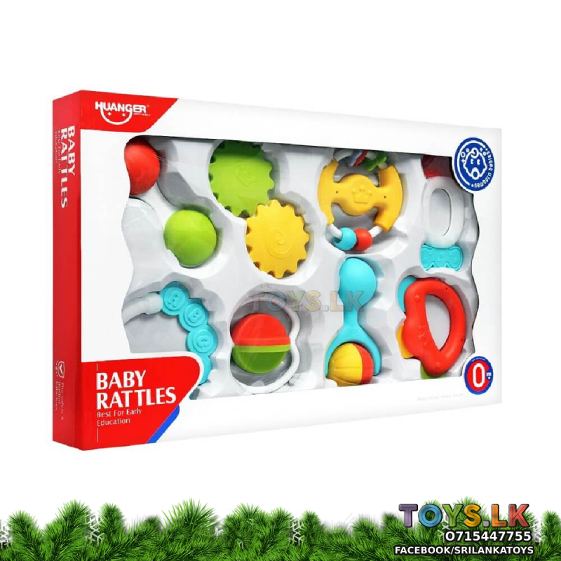 Huanger baby rattle 8 pieces gift pack