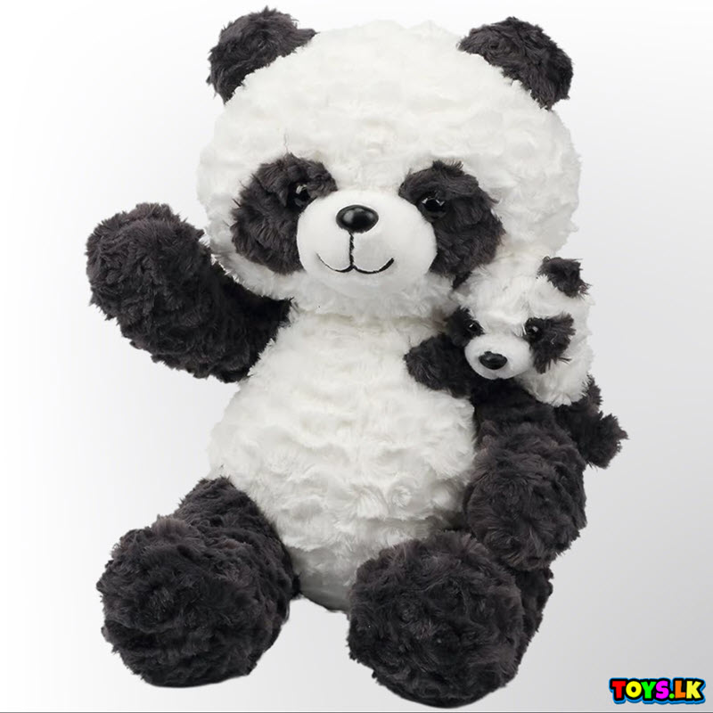 Panda Mommy and Baby Soft Toy