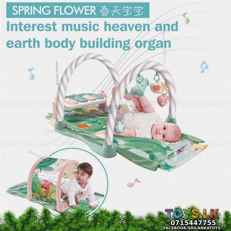 Spring Flower Piano Play Mat Multifunction